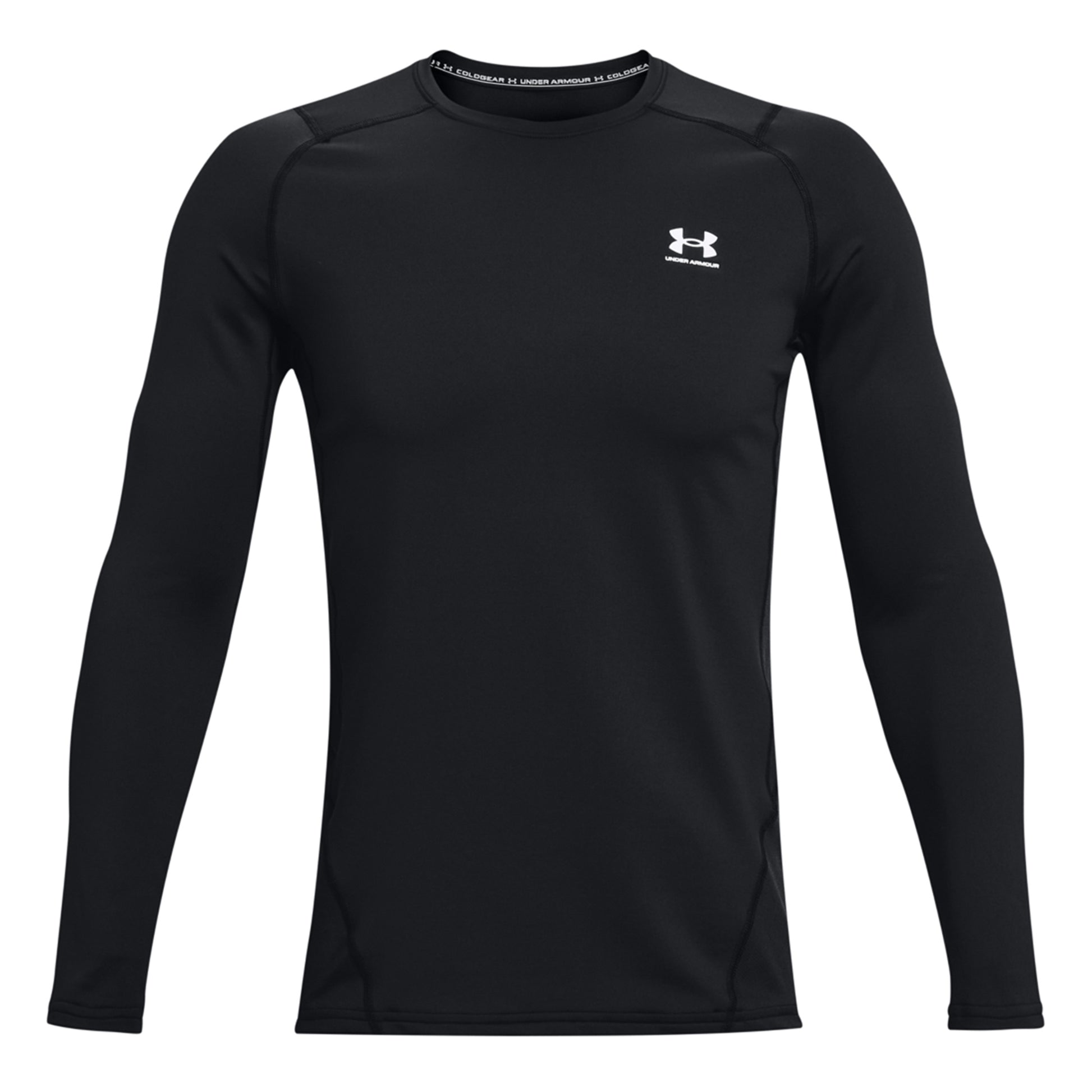 Under Armour Coldgear Fitted Crew Shirt, langærmet Herrer - sort,