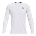 Coldgear Fitted Crew Shirt, langærmet Herrer - hvid,