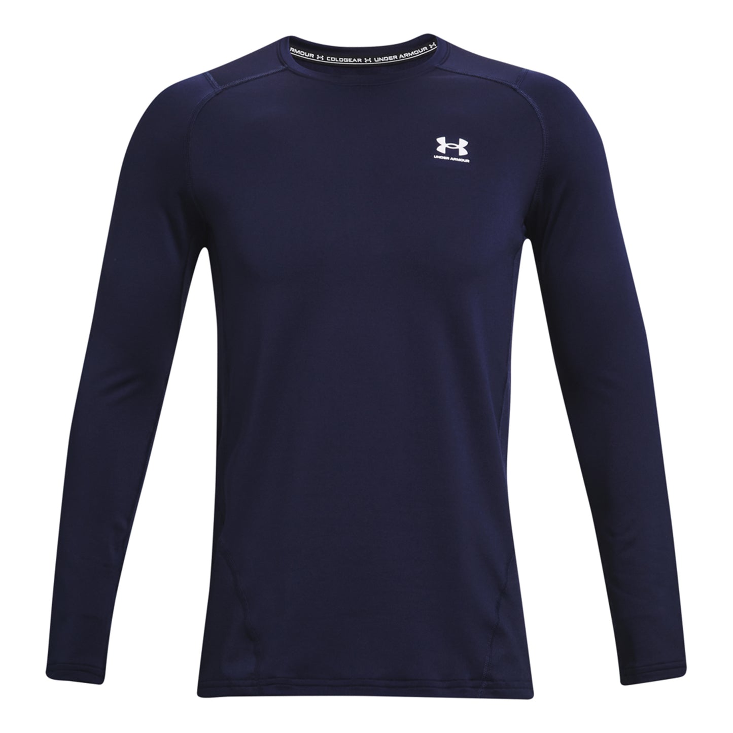 Under Armour Coldgear Fitted Crew Shirt, langærmet Herrer - mørkeblå,