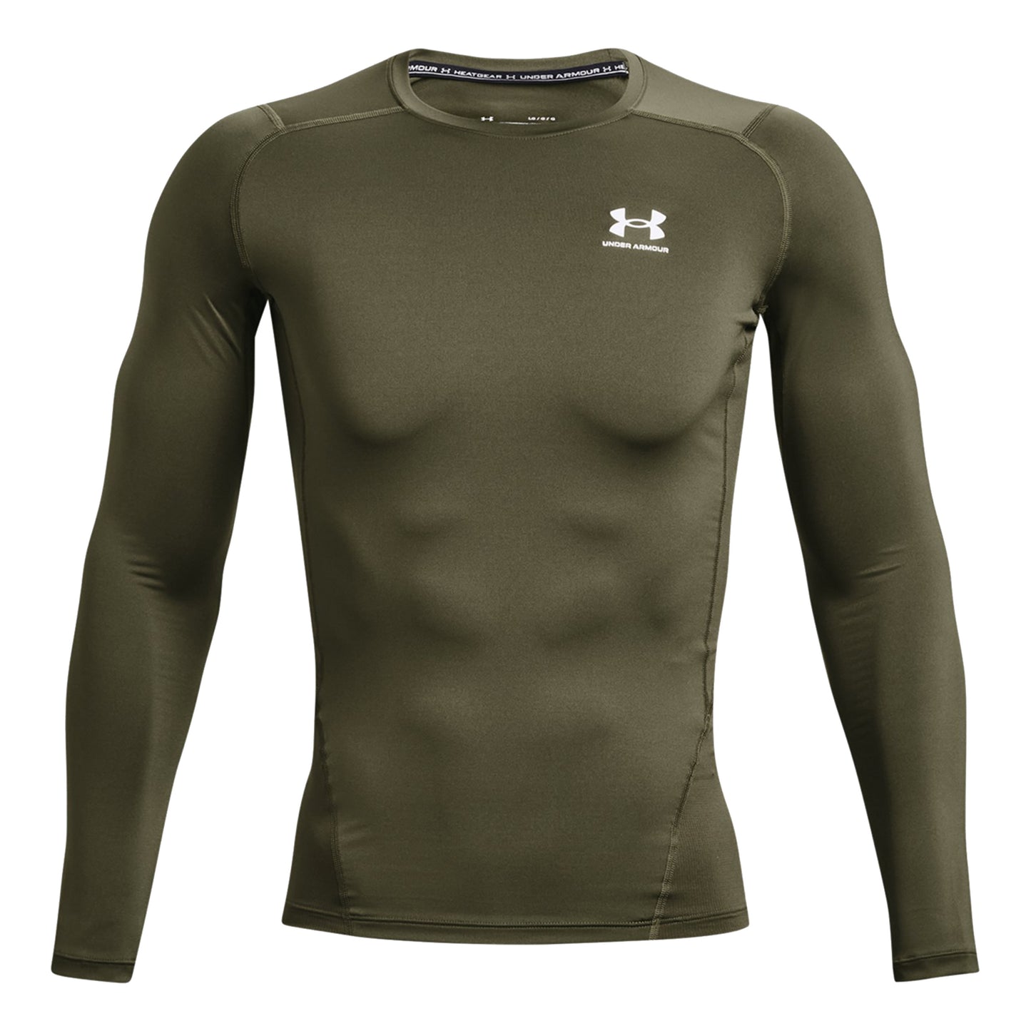 Under Armour Heatgear Comp Shirt, langærmet Herrer - oliven,