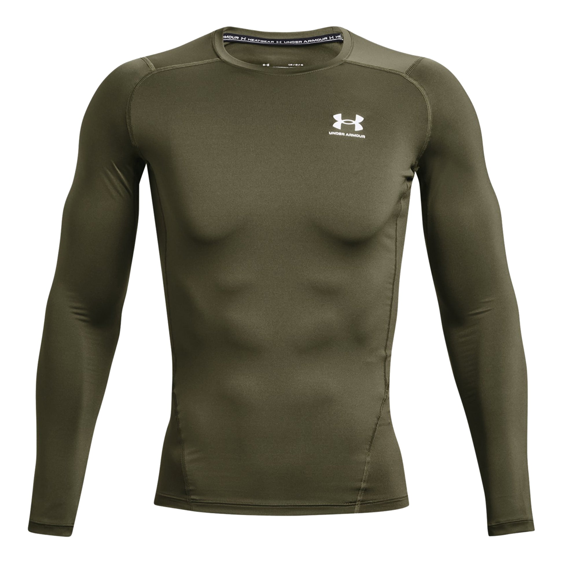 Under Armour Heatgear Comp Shirt, langærmet Herrer - oliven,