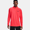 Tech 2.0 Half-Zip Shirt, langærmet Herrer - koral,