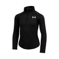 Tech Graphic Half-Zip Shirt, langærmet Pige - sort,