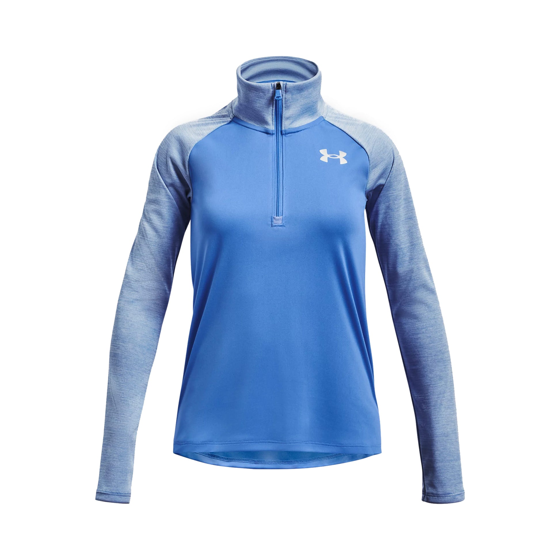 Under Armour Tech Graphic Half-Zip Shirt, langærmet Pige - blå,
