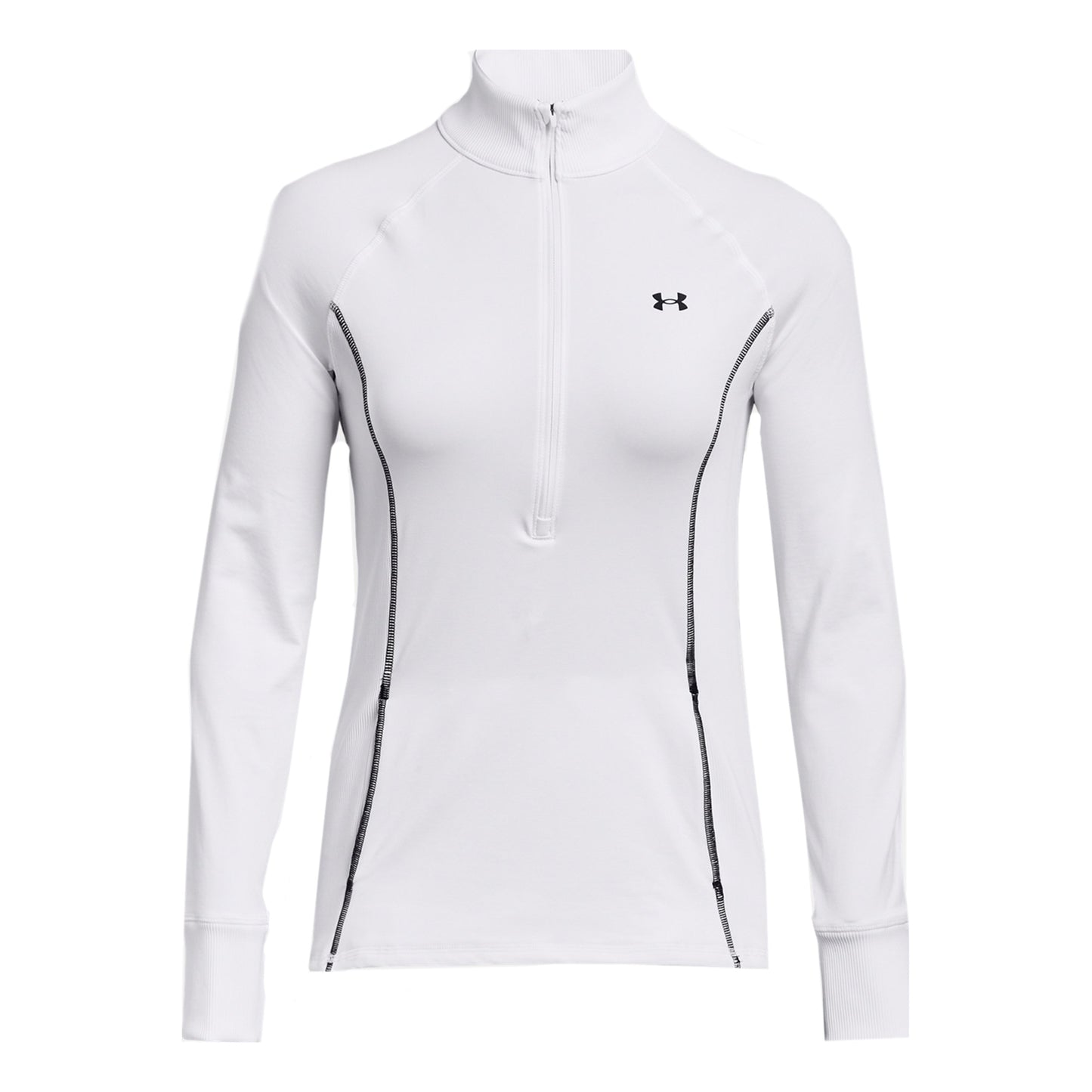 Under Armour CW Half-Zip Shirt, langærmet Damer - hvid,