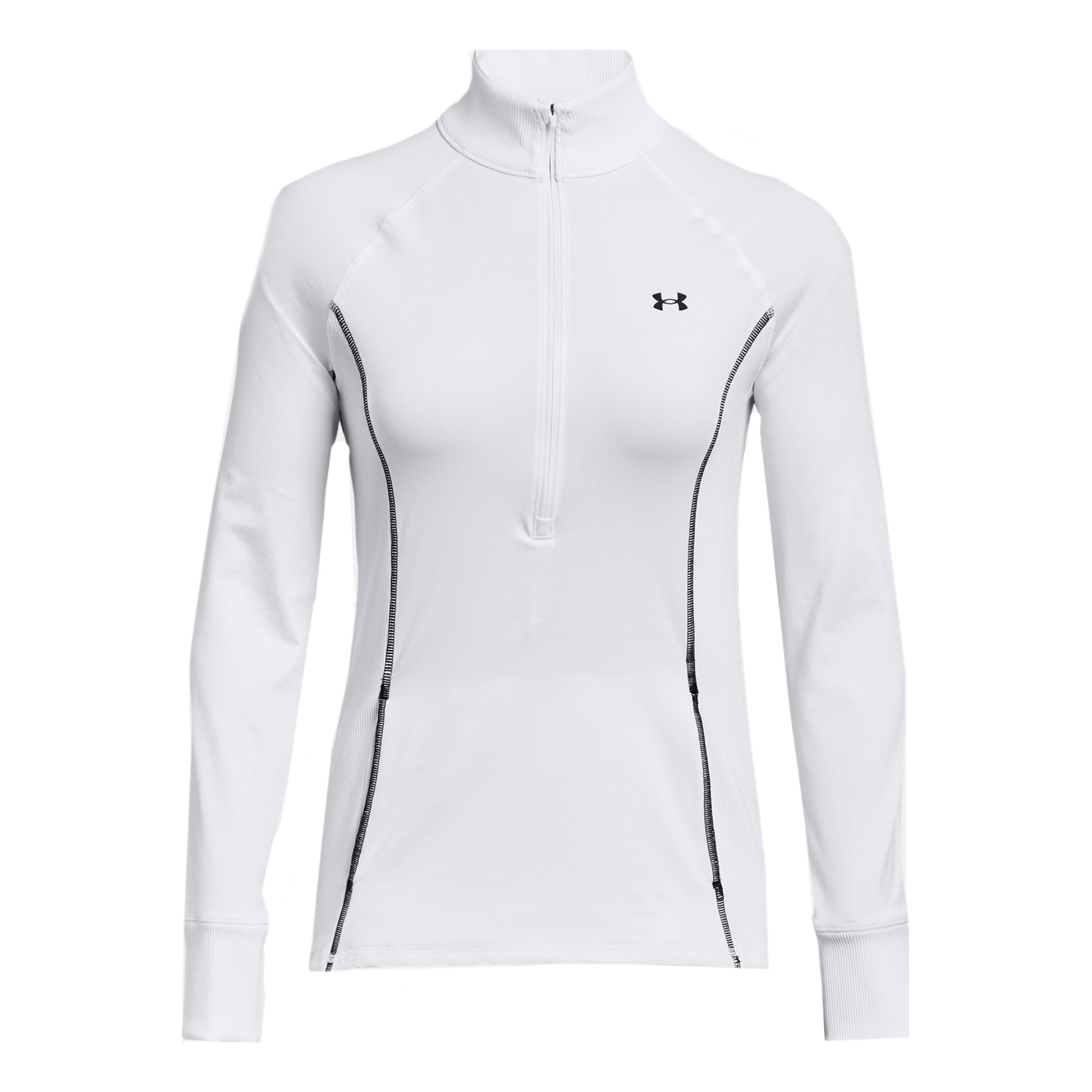 Under Armour CW Half-Zip Shirt, langærmet Damer - hvid,