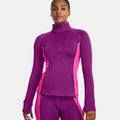 CW Half-Zip Shirt, langærmet Damer - lilla, pink