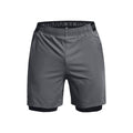 Vanish Woven 2in1 Shorts Herrer - mørkegrå, sort
