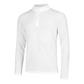 Seamless Stride 1/4 Zip Shirt,Langærmet Herrer-Hvid