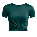 Motion Crossover Crop T-shirt Damer - blå,