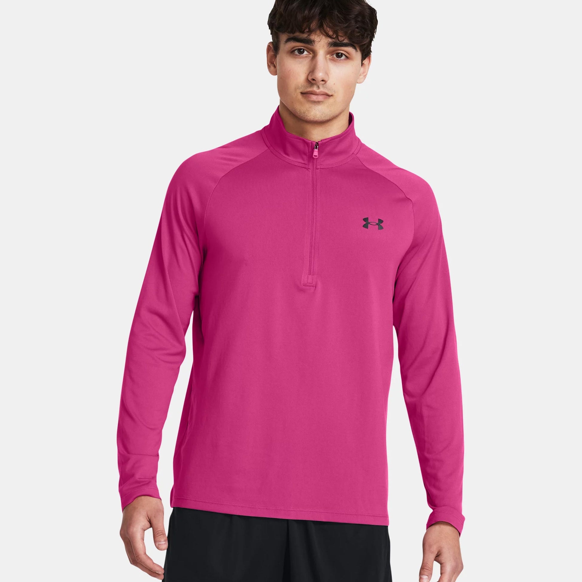 Under Armour Tech 2.0 Half-Zip Shirt, langærmet Herrer - pink,
