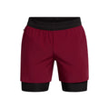 Vanish Elite 2in1 Shorts Herrer - vinrød, sort