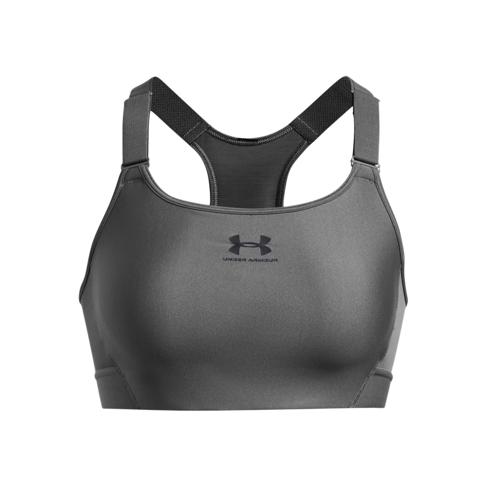 Under Armour HeatGear High Sports-BH Damer-Grå