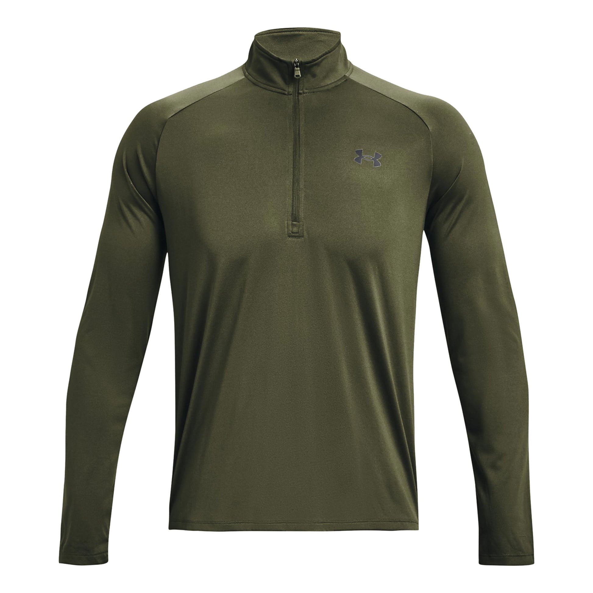 Under Armour Tech 2.0 Half-Zip Shirt, langærmet Herrer - oliven, sort