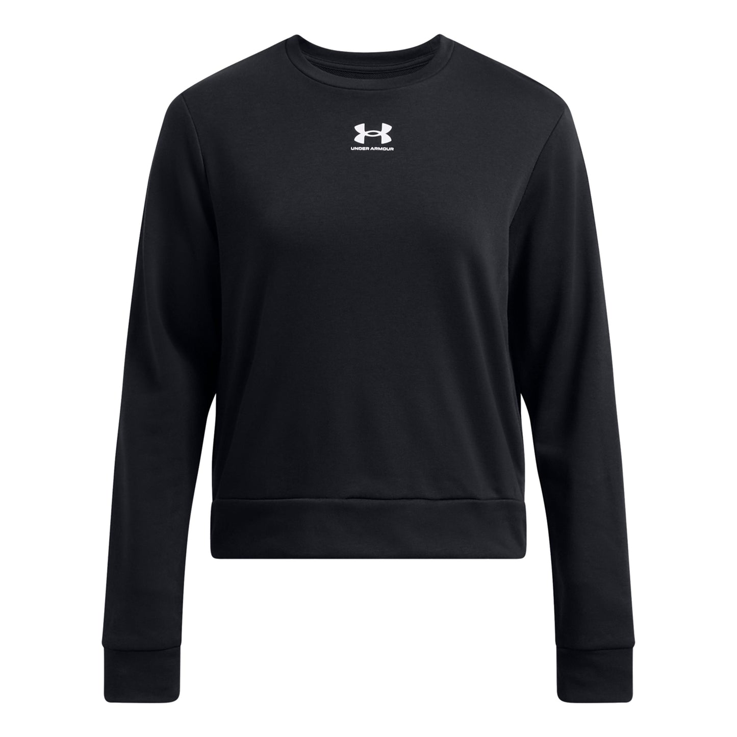 Under Armour Rival Terry Crew Shirt, langærmet Damer - sort,