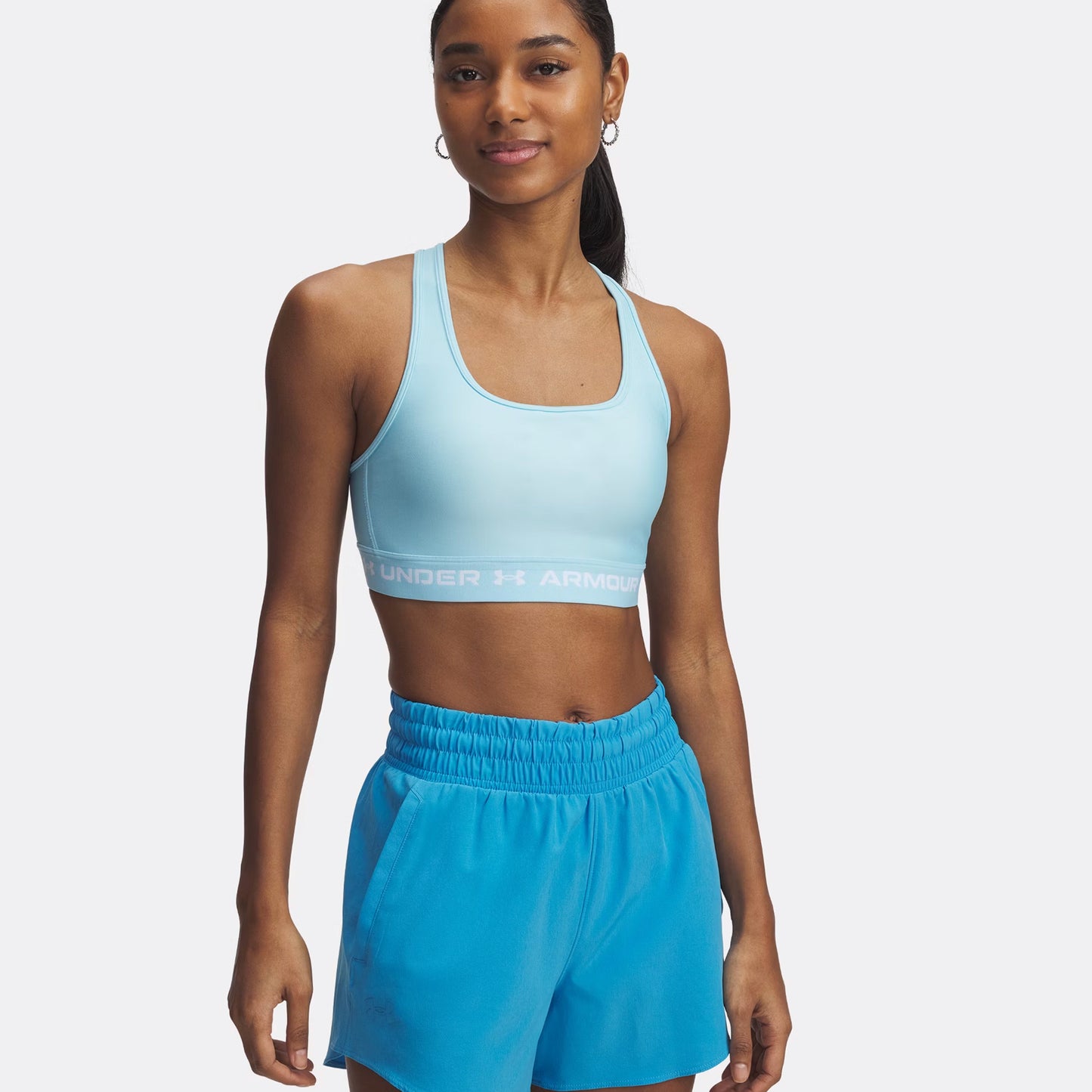 Under Armour Croback Sports-BH Damer-Lyseblå