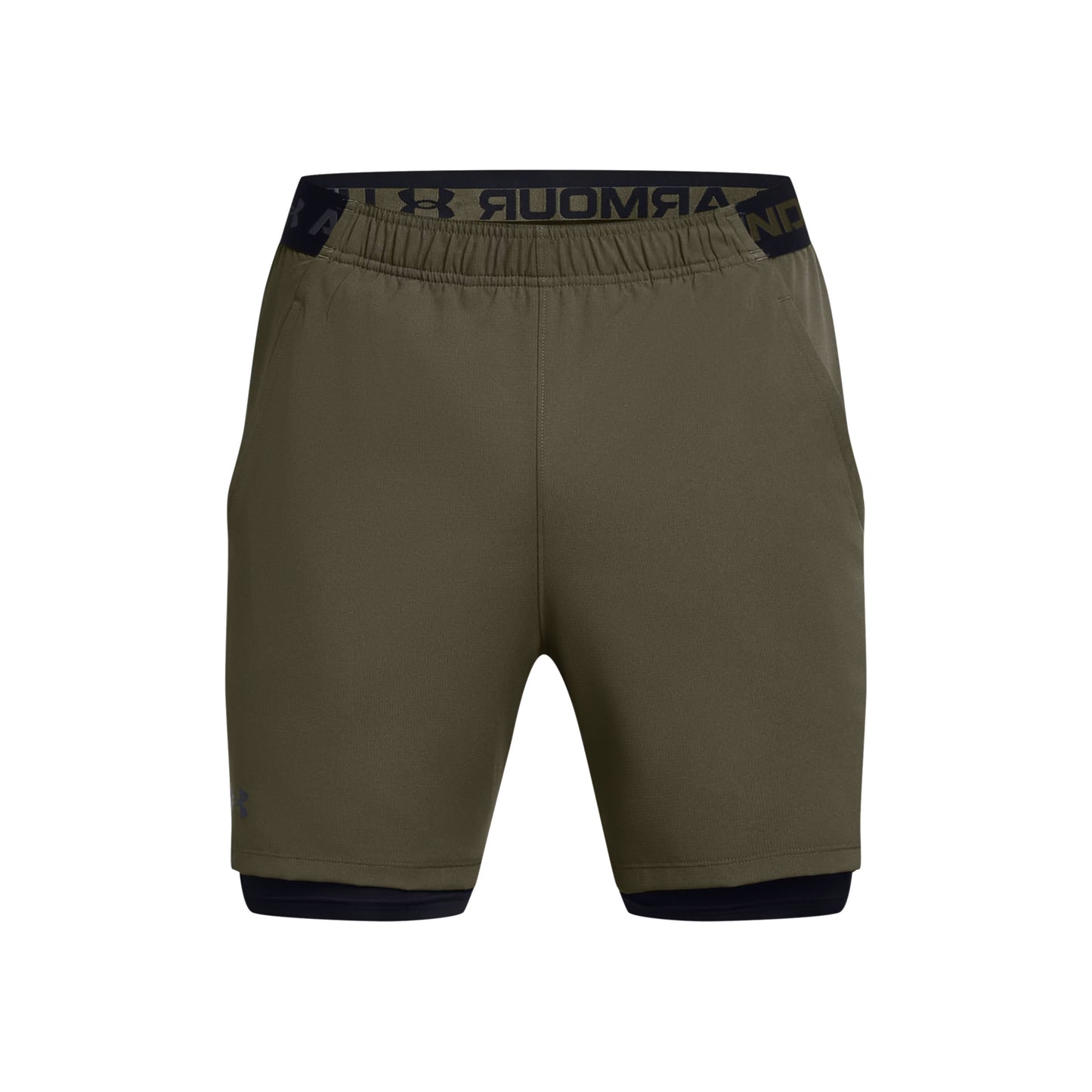 Under Armour Vanish Woven 2in1 Shorts Herrer - oliven, sort