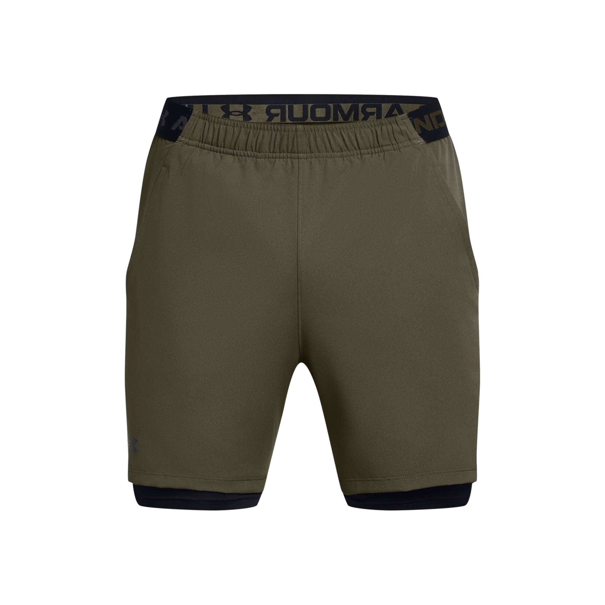 Under Armour Vanish Woven 2in1 Shorts Herrer - oliven, sort