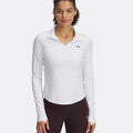 Motion Half-Zip Shirt, langærmet Damer - hvid,