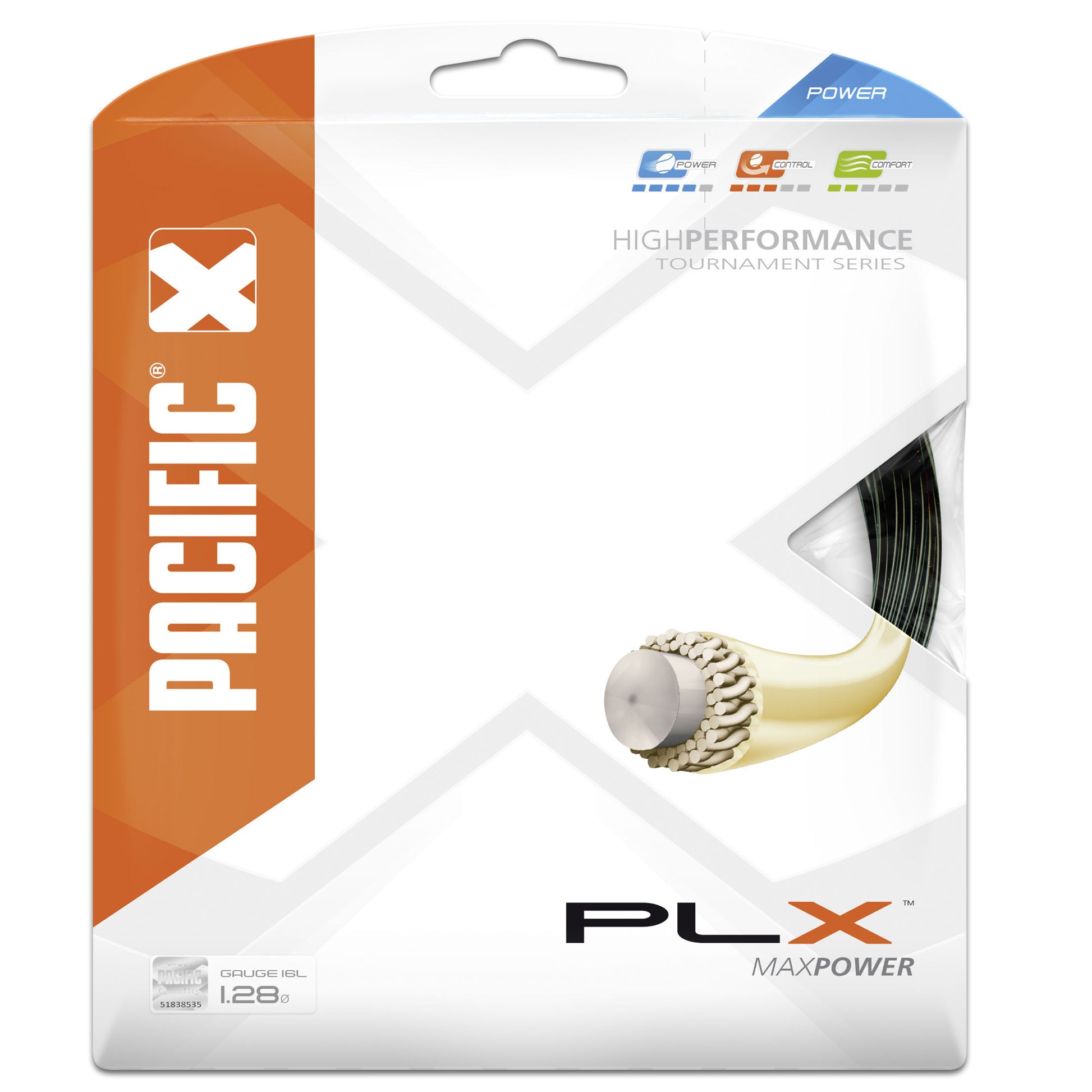 Pacific PLX Strengesæt 12,2m-Sort