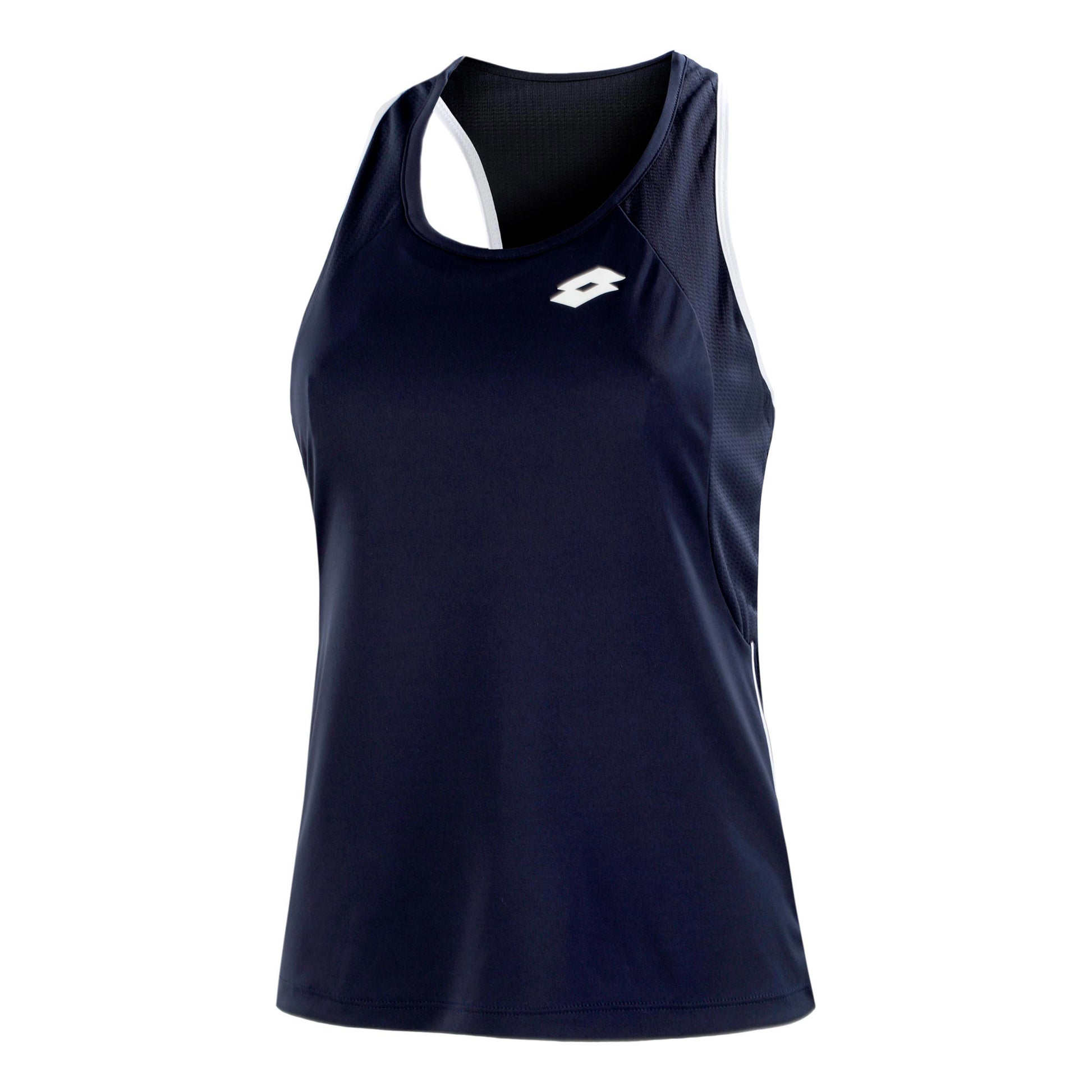 Lotto Squadra II PL Tanktop Damer - mørkeblå, hvid