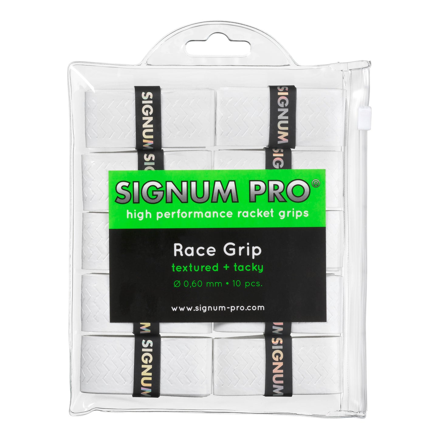 Signum Pro Race Grip Pakke Med 10-Hvid