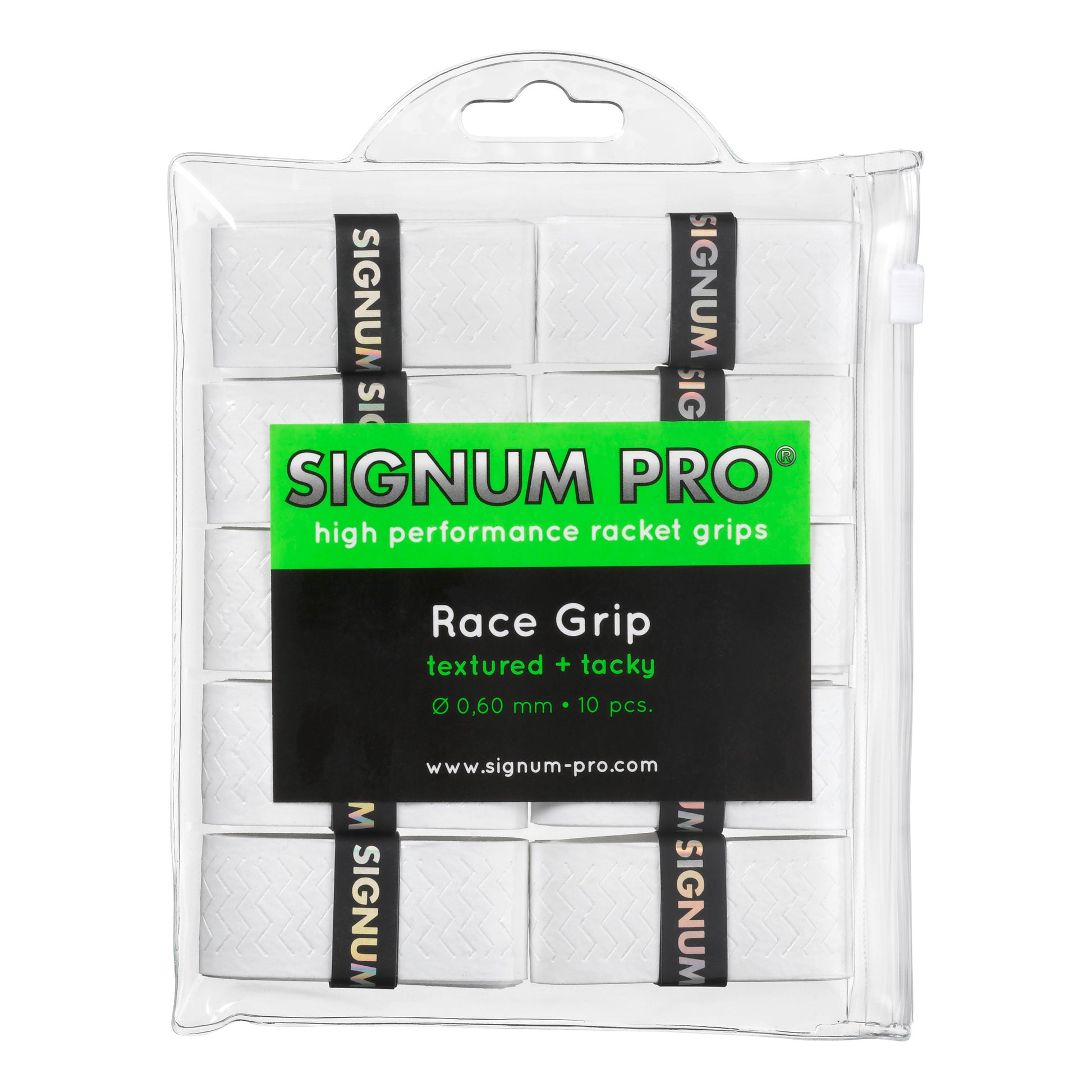 Signum Pro Race Grip Pakke Med 10-Hvid