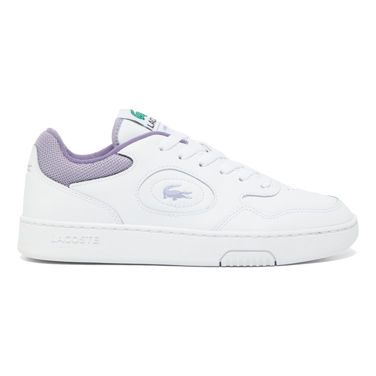 Lacoste Lineset Fritidssko Damer-Hvid,Lilla