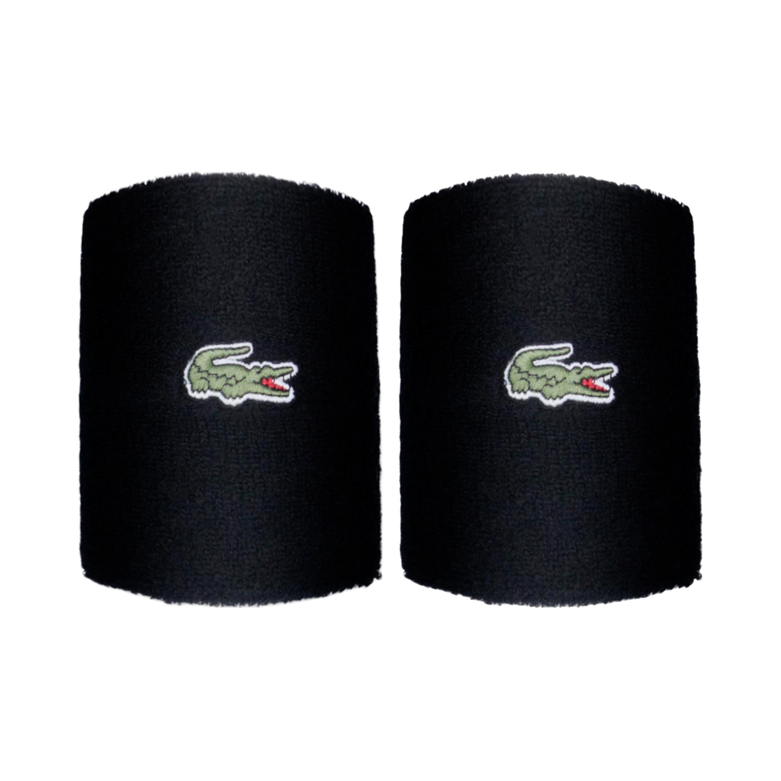 Lacoste Svedbånd Pakke med 2 Unisex - sort, grøn