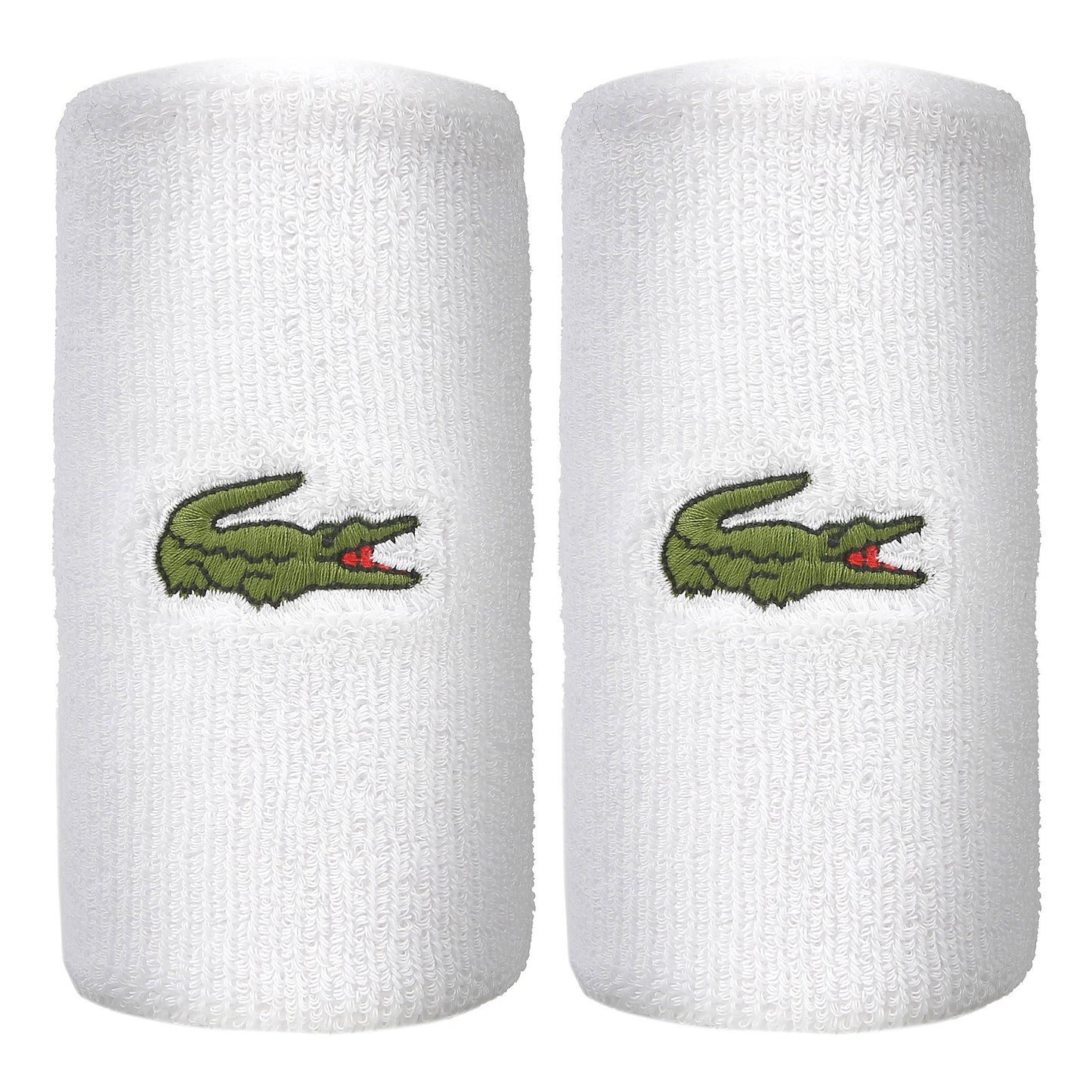 Lacoste Svedbånd Pakke med 2 lang - hvid, grøn