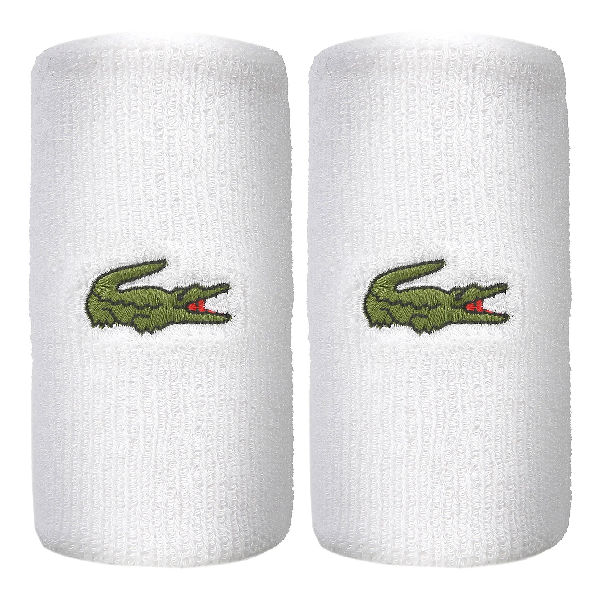 Lacoste Svedbånd Pakke med 2 lang - hvid, grøn