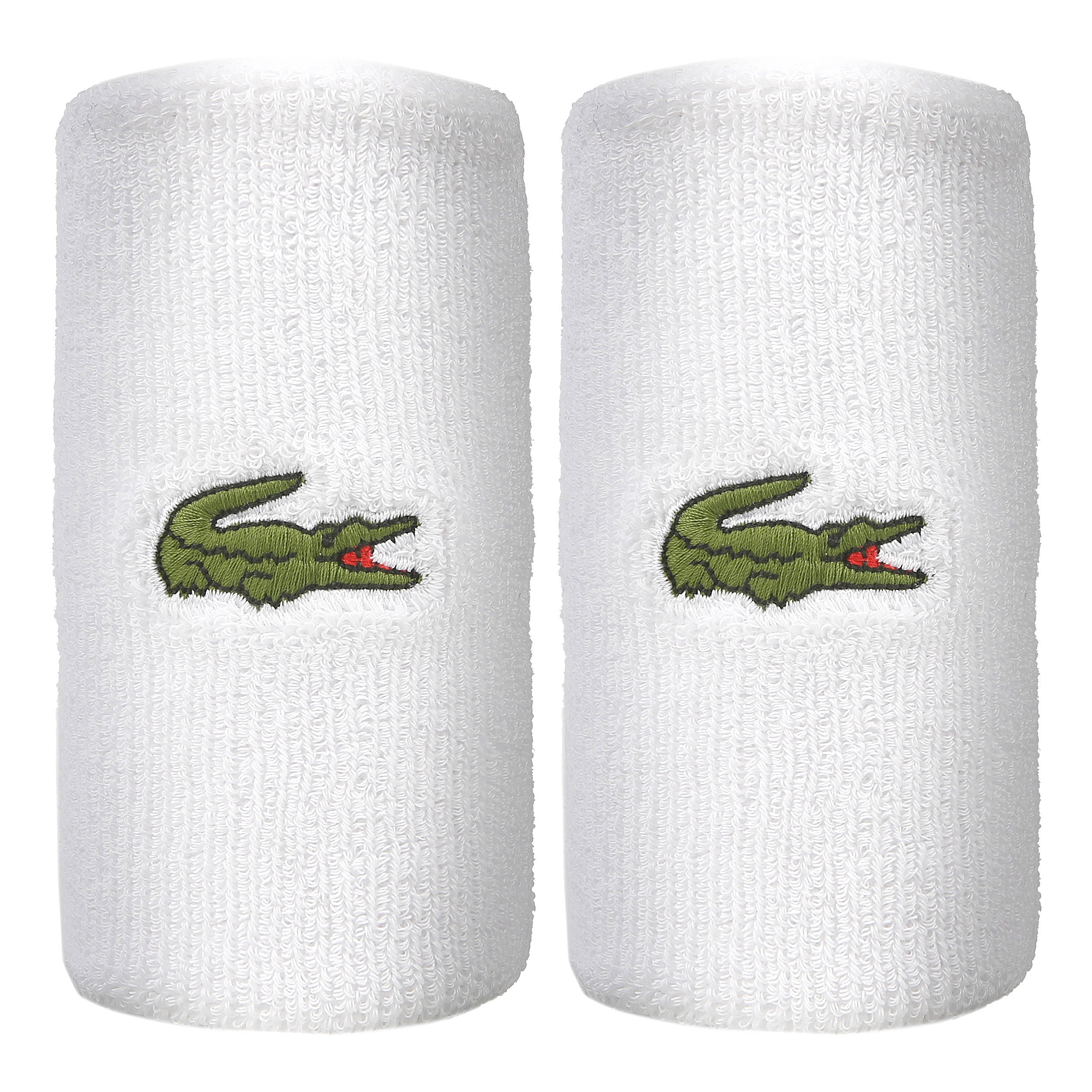 Lacoste Svedbånd Pakke med 2 lang - hvid, grøn