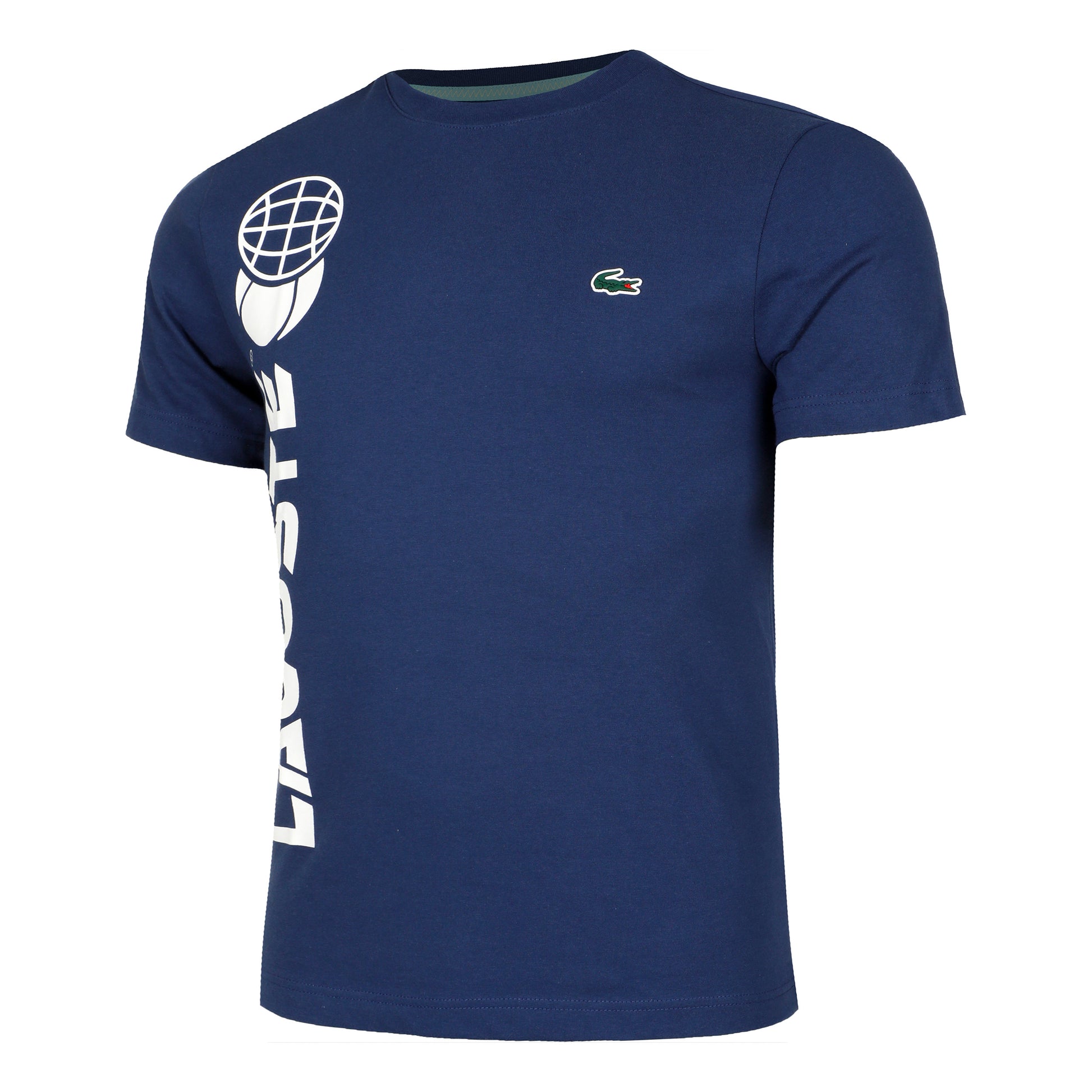 Lacoste Daniil Medvedev T-shirt Herrer - mørkeblå, hvid