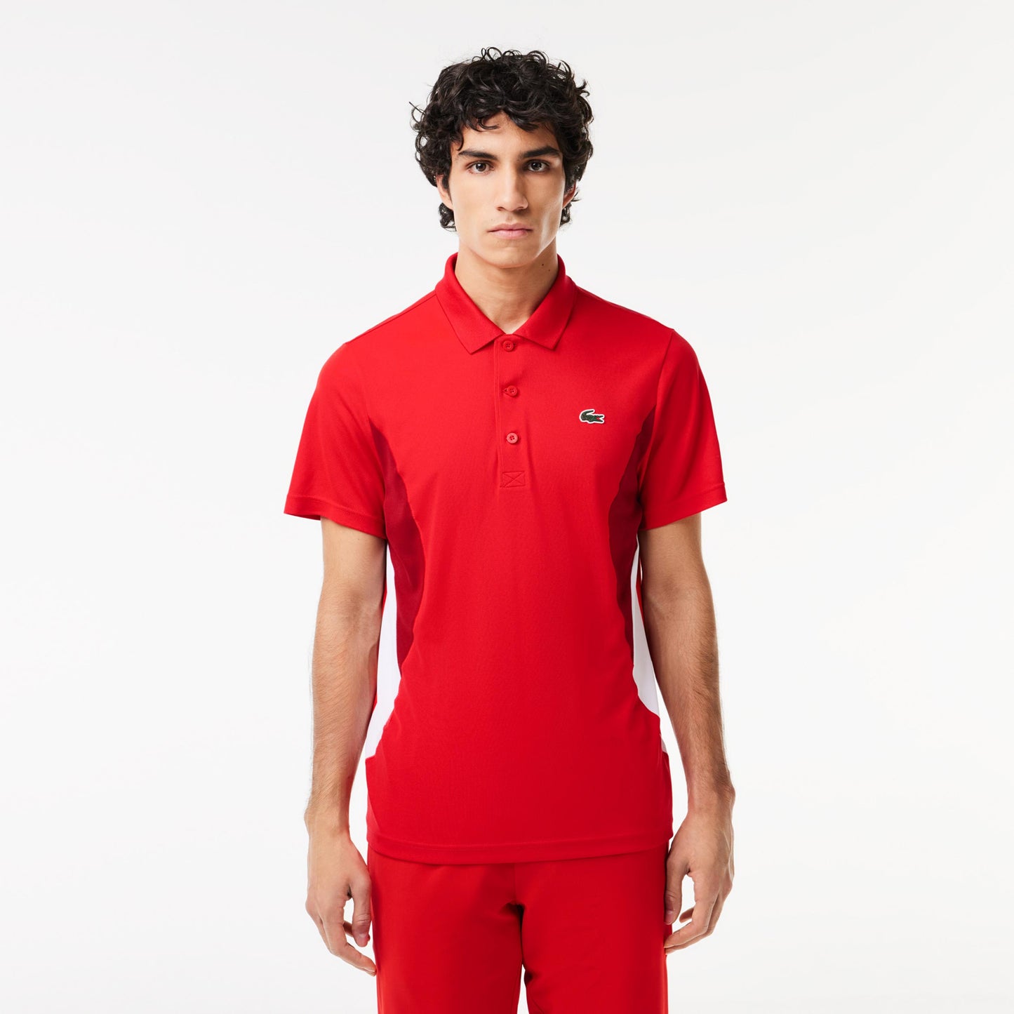 Lacoste Polo Herrer - rød, flerfarvet