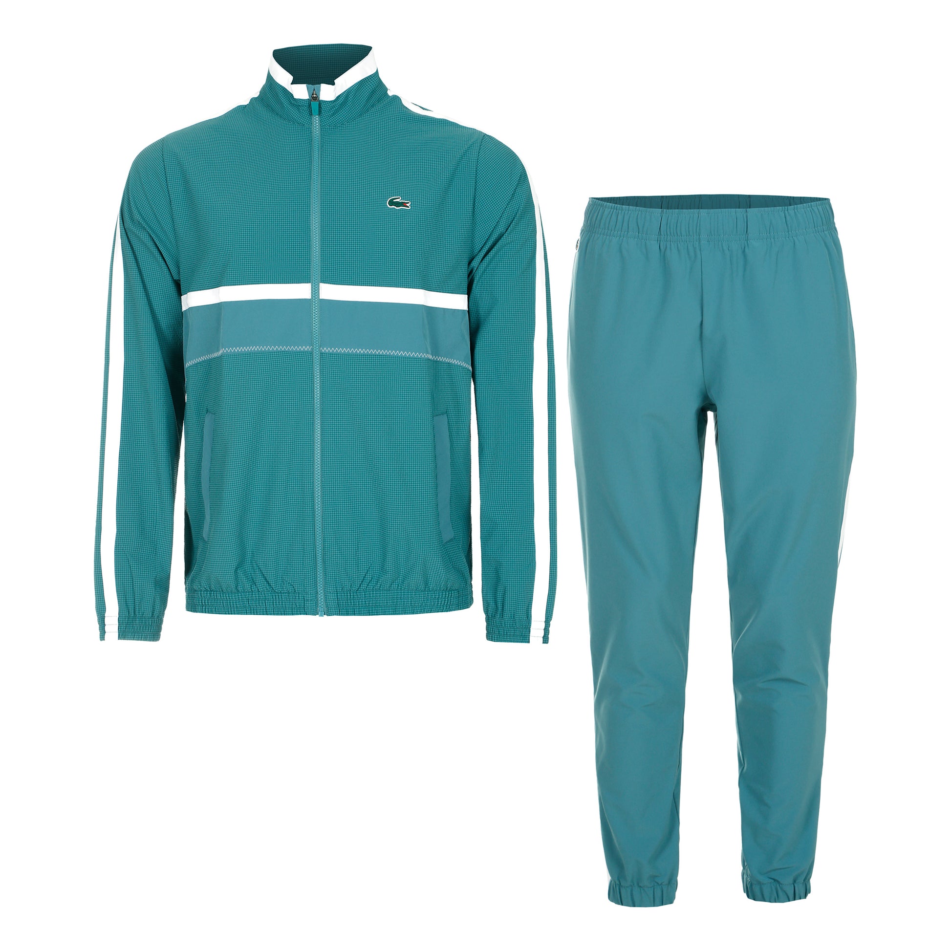 Lacoste Tracksuits Træningsdragt Herrer - petrol, hvid