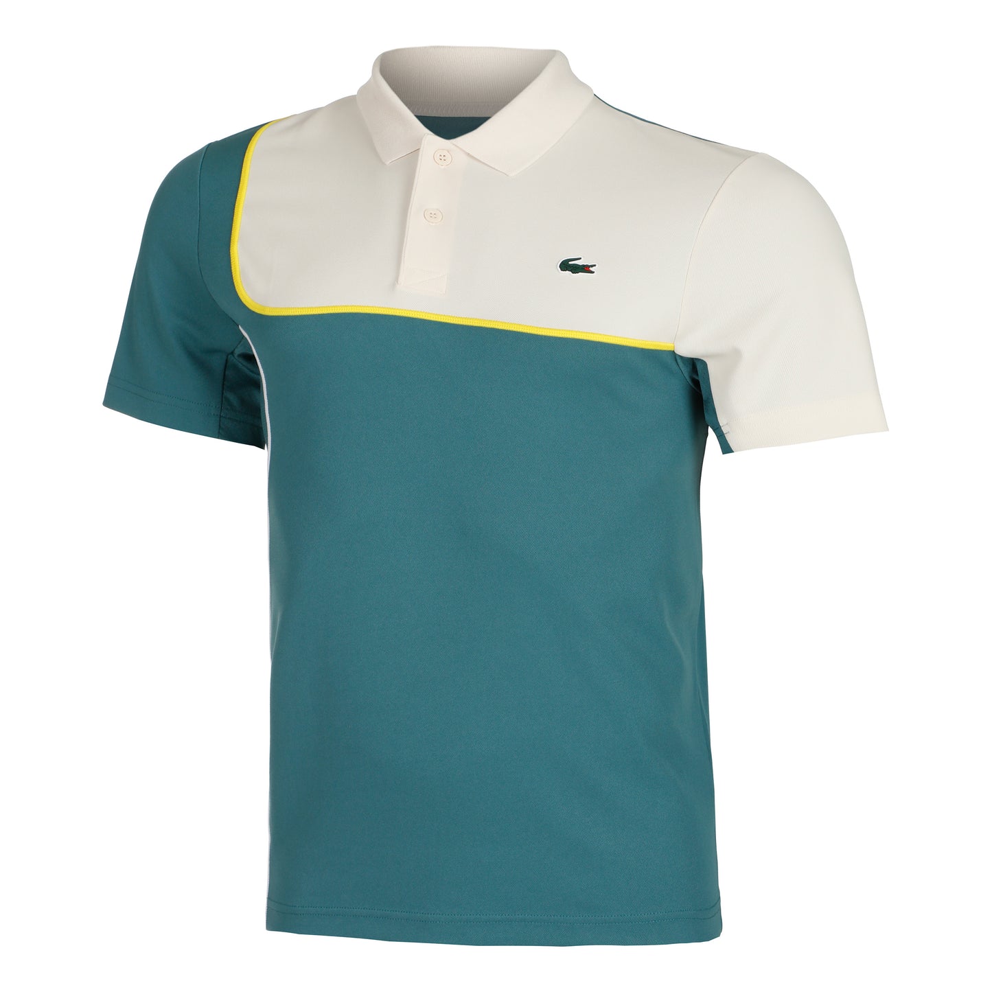 Lacoste Polo Herrer - petrol, hvid