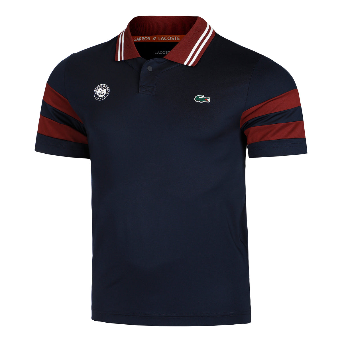 Lacoste Polo Herrer - mørkeblå, mørkerød