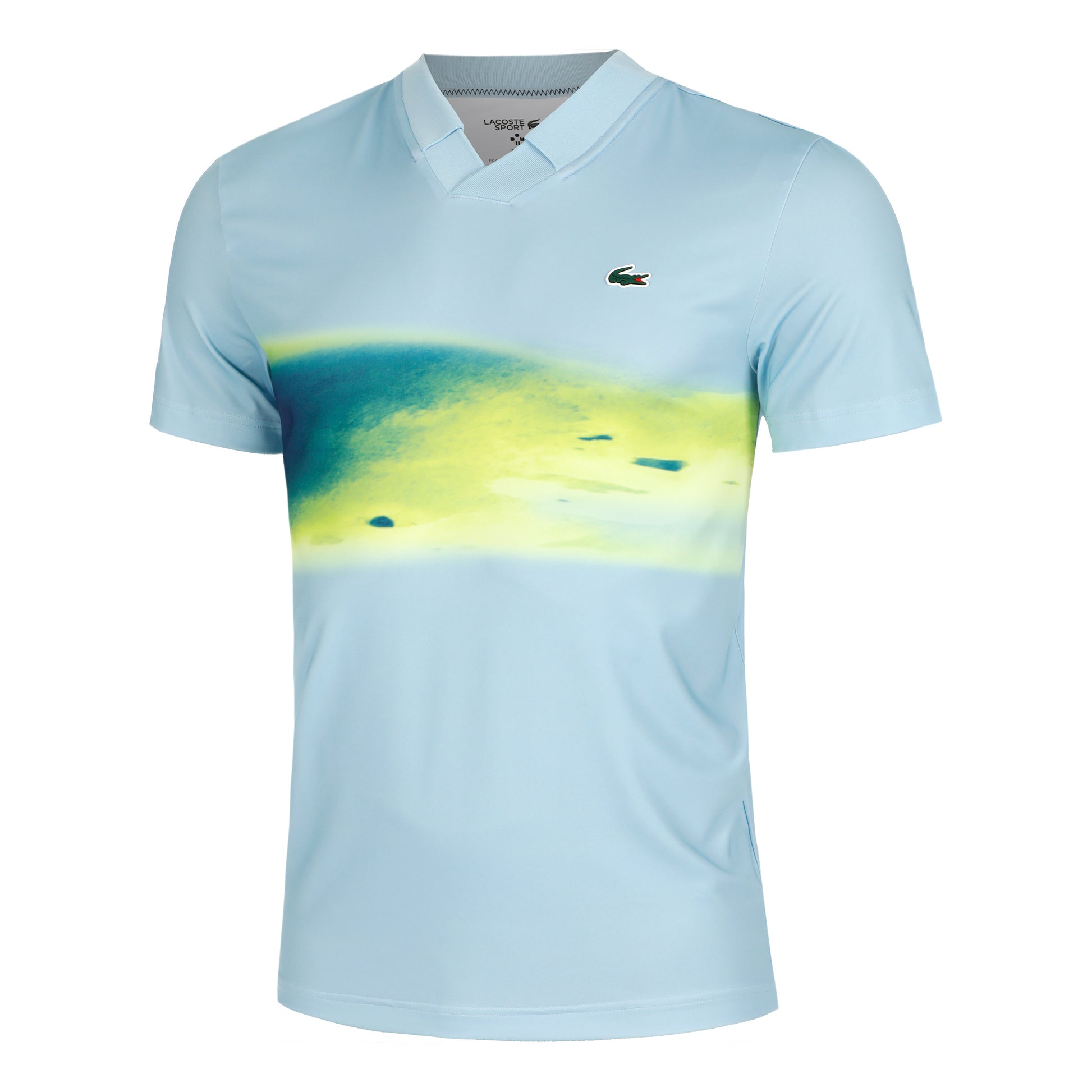 Lacoste LEER Polo Herrer - lyseblå, flerfarvet