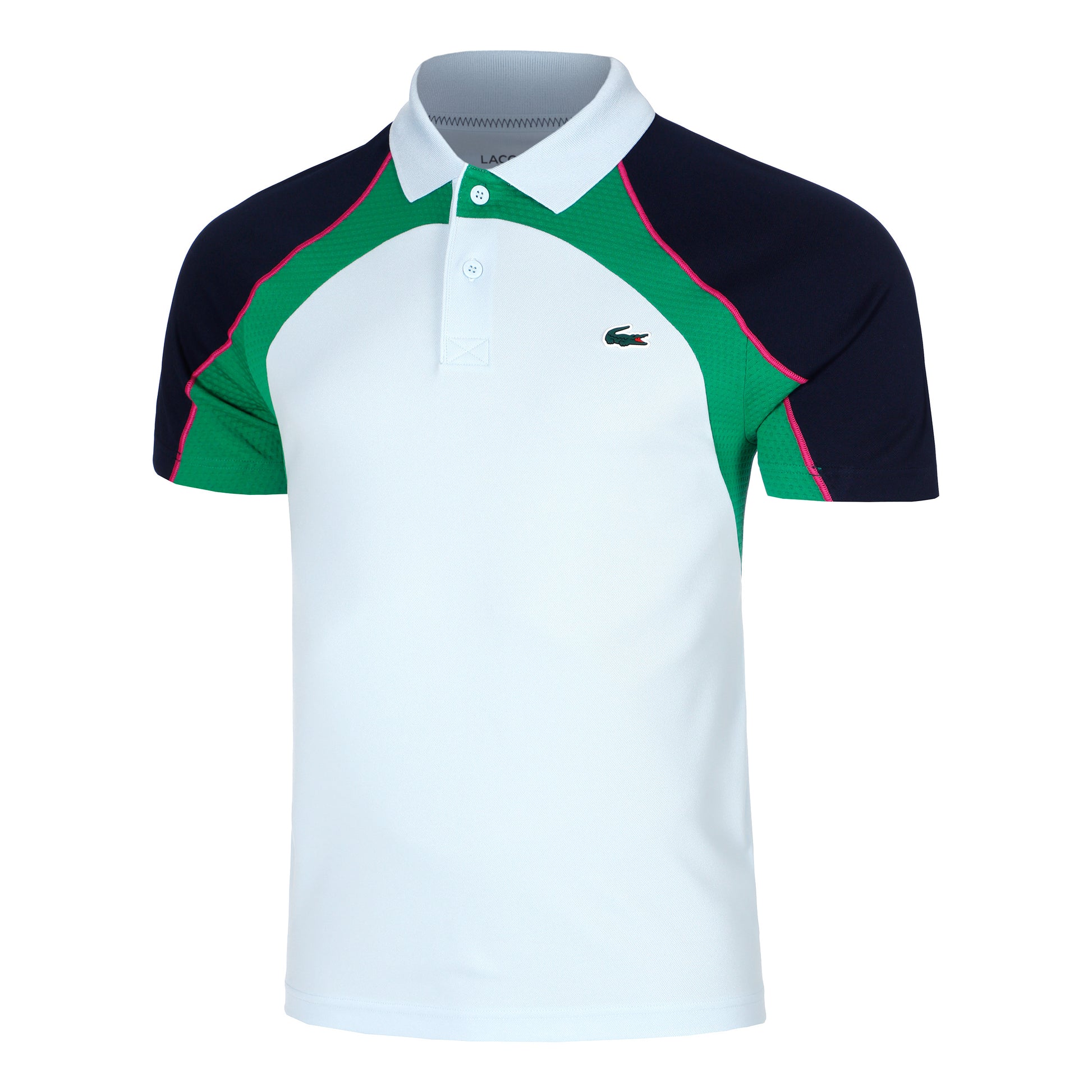 Lacoste Djokovic Polo Herrer - lyseblå, flerfarvet
