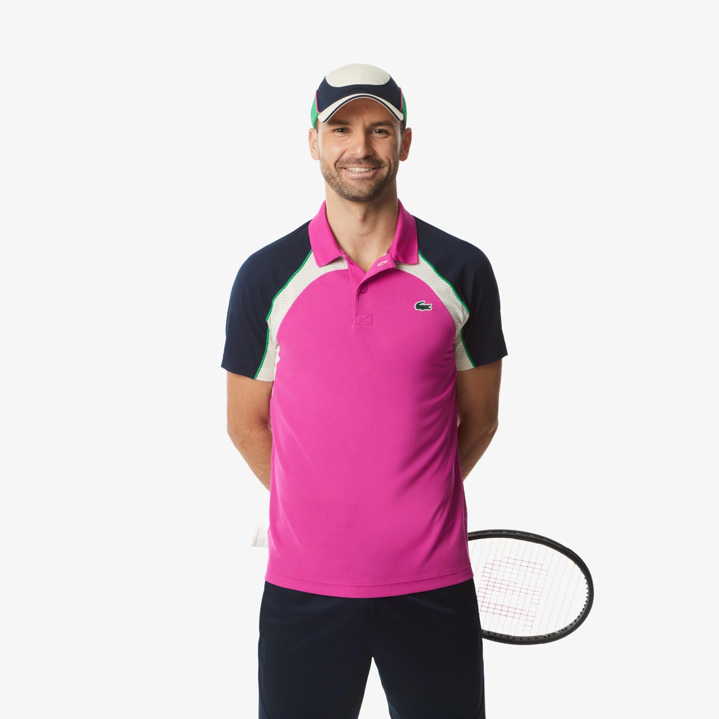 Lacoste Polo Herrer-Pink,Flerfarvet