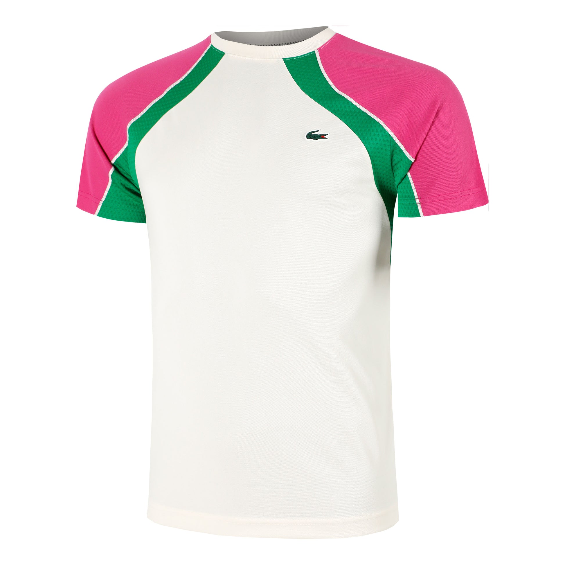 Lacoste T-shirt Herrer - creme, flerfarvet