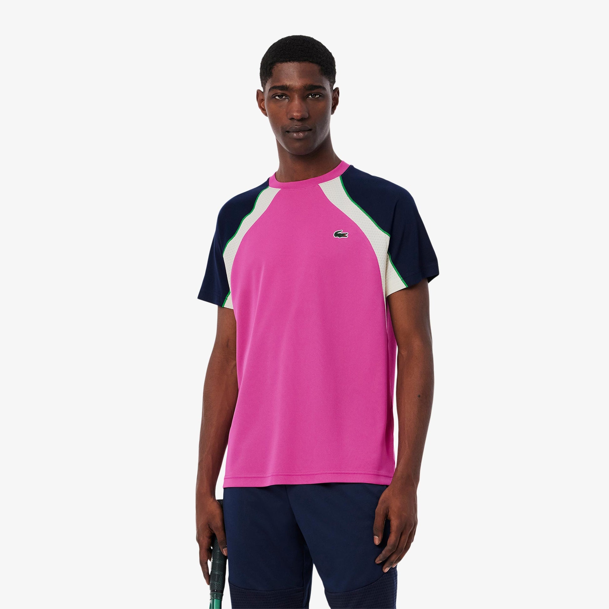 Lacoste T-shirt Herrer - pink, flerfarvet