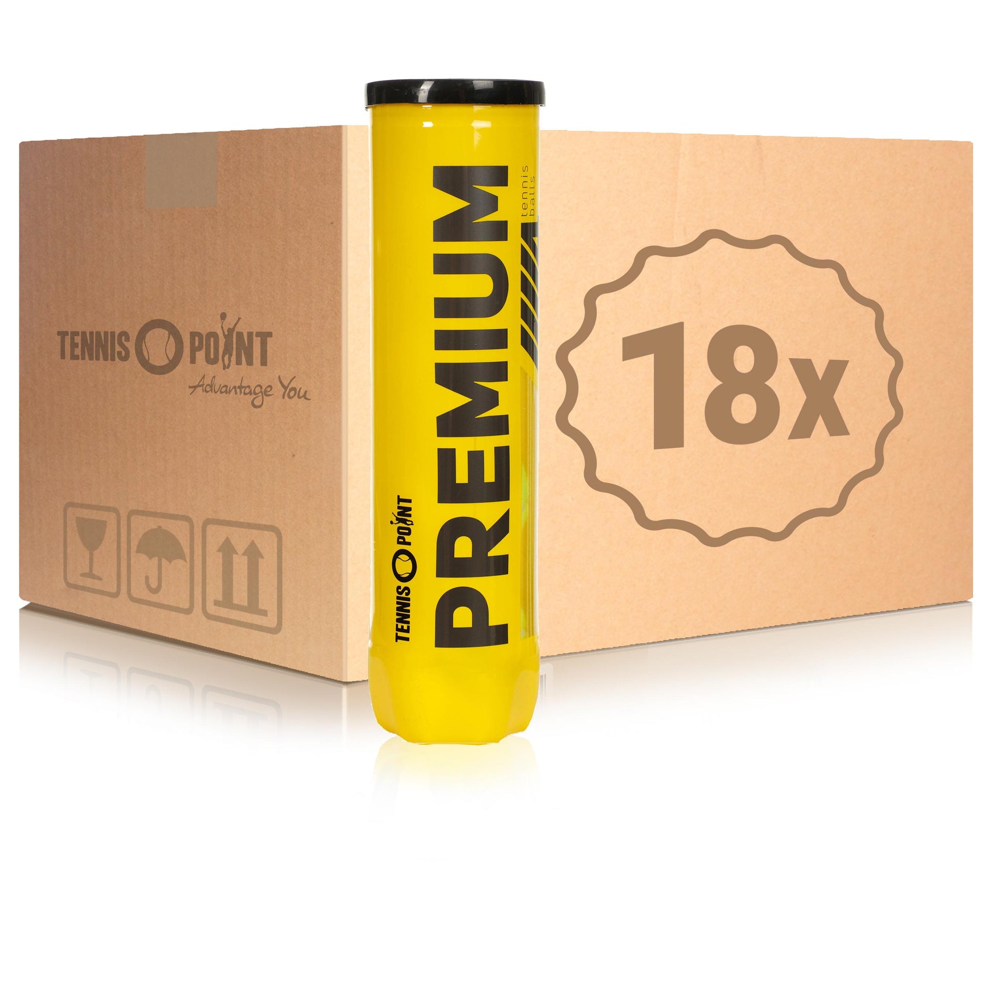 Tennis-Point 18x dåse med 4 Premium I karton