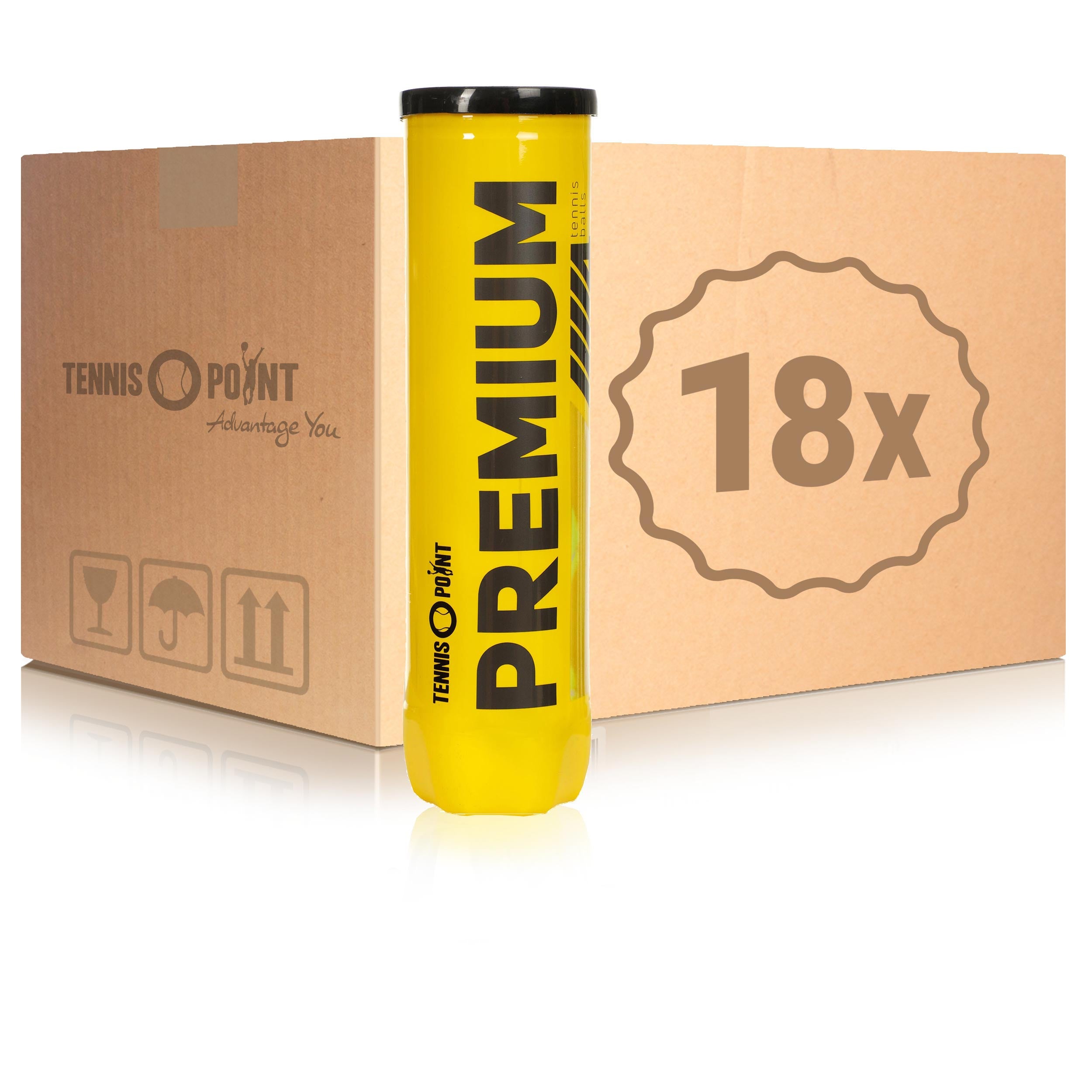 Tennis-Point 18x dåse med 4 Premium I karton
