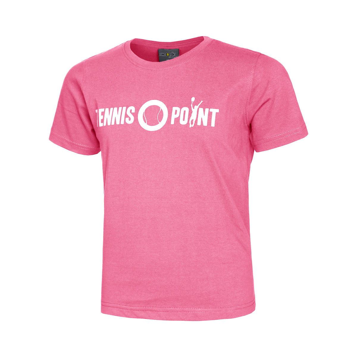 Tennis-Point Basic Cotton T-shirt Børn - pink, hvid