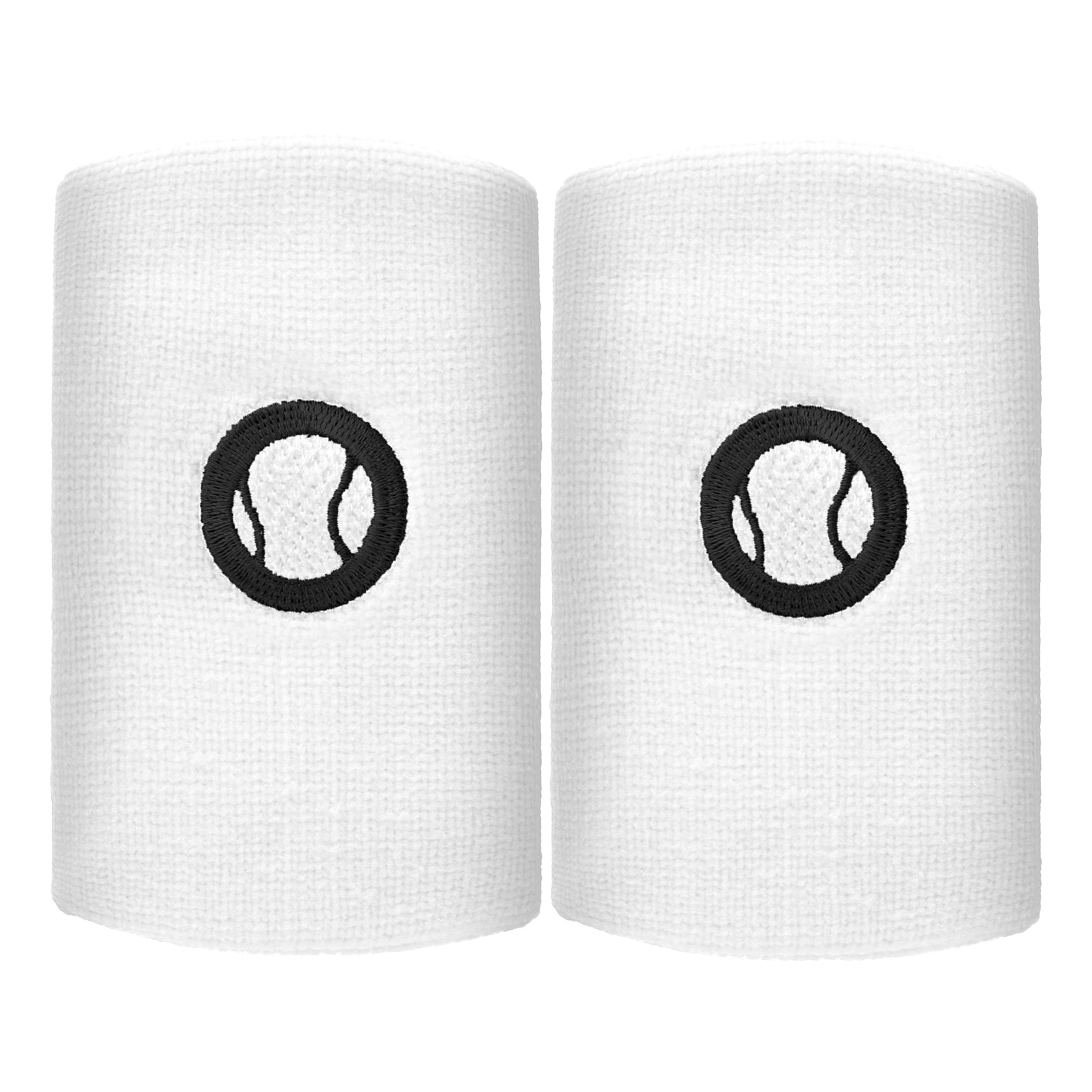 Tennis-Point Long Svedbånd Pakke med 2 Unisex - hvid,