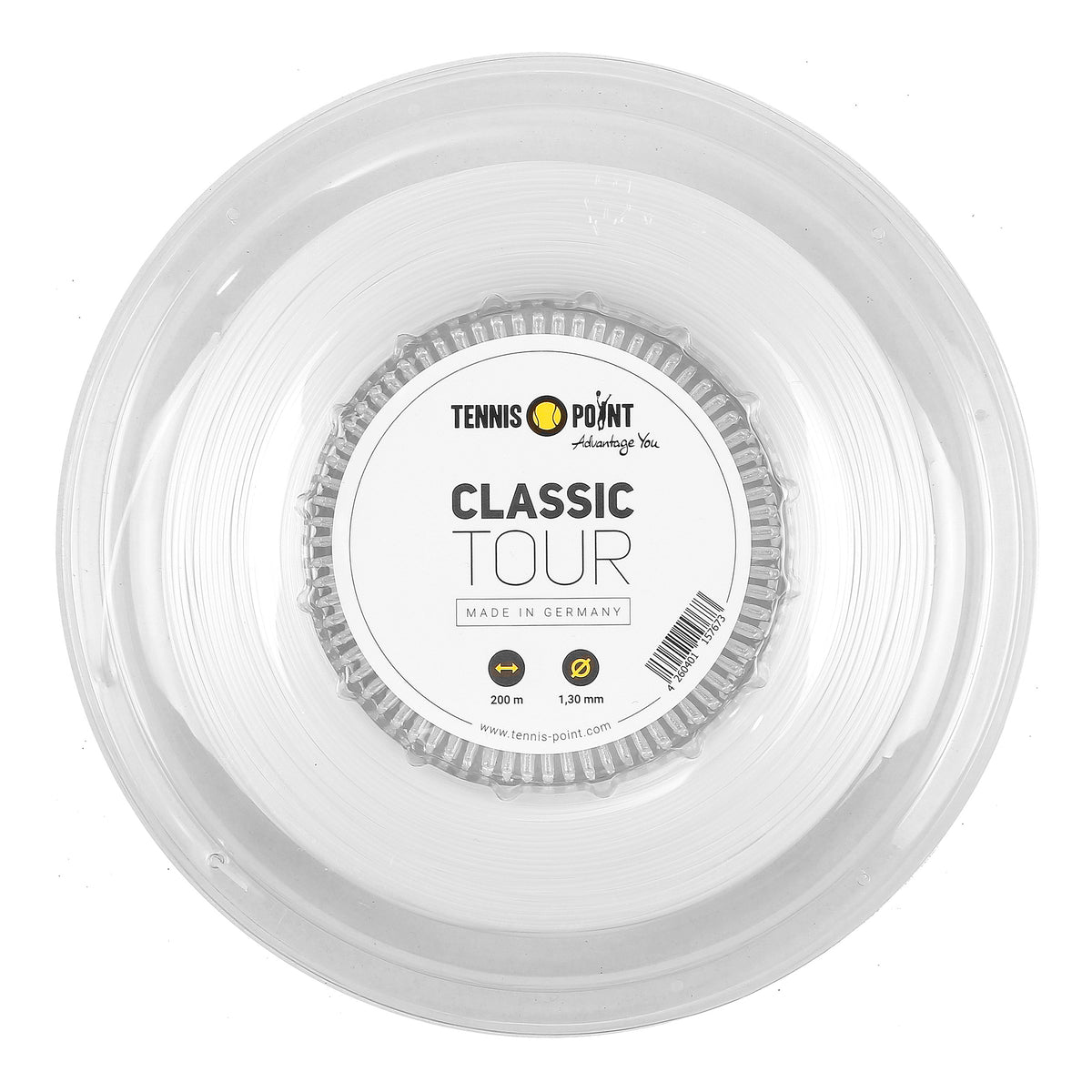 Tennis-Point Classic Tour Strenge, rulle 200m - hvid