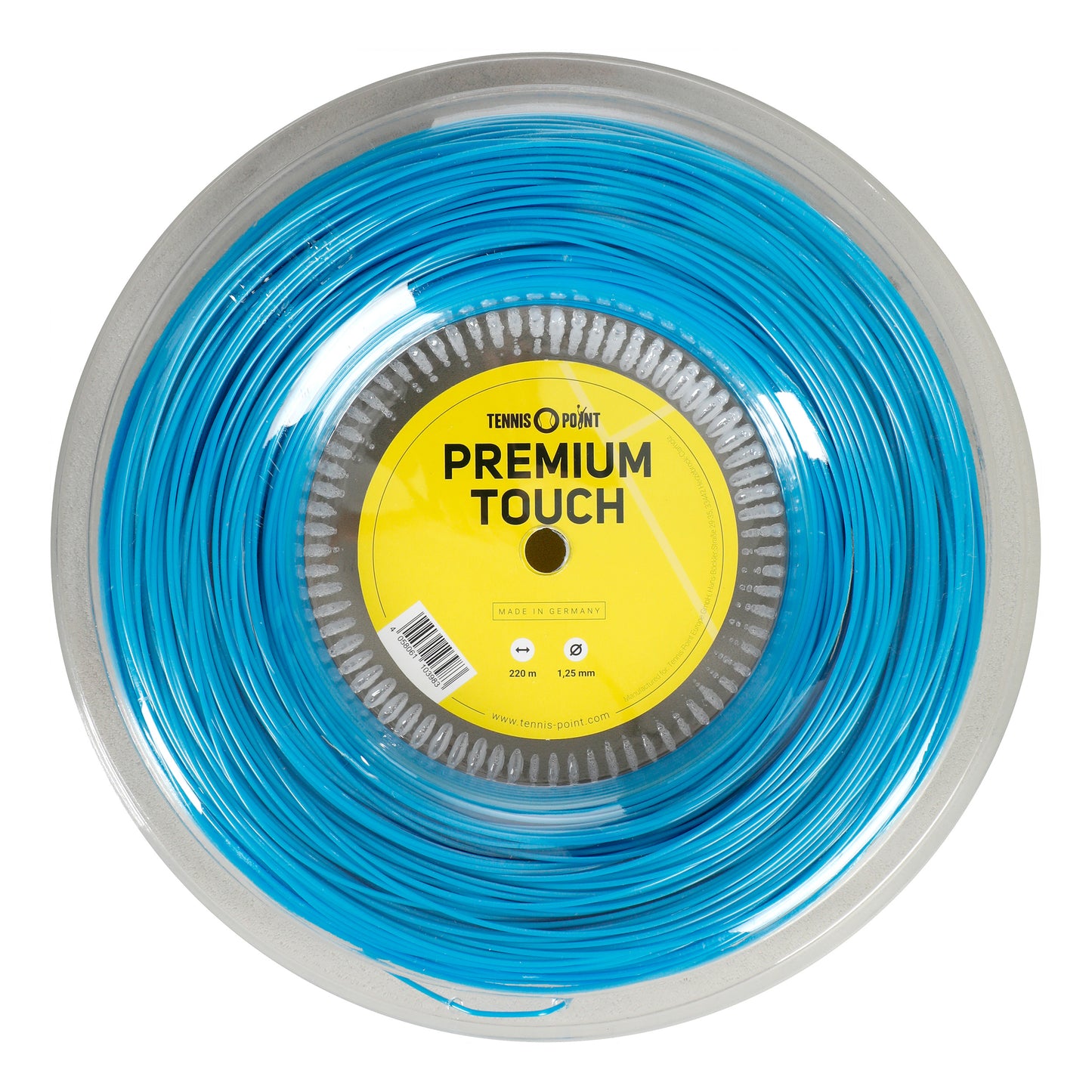 Tennis-Point Premium Touch Strenge, rulle 220m - lyseblå