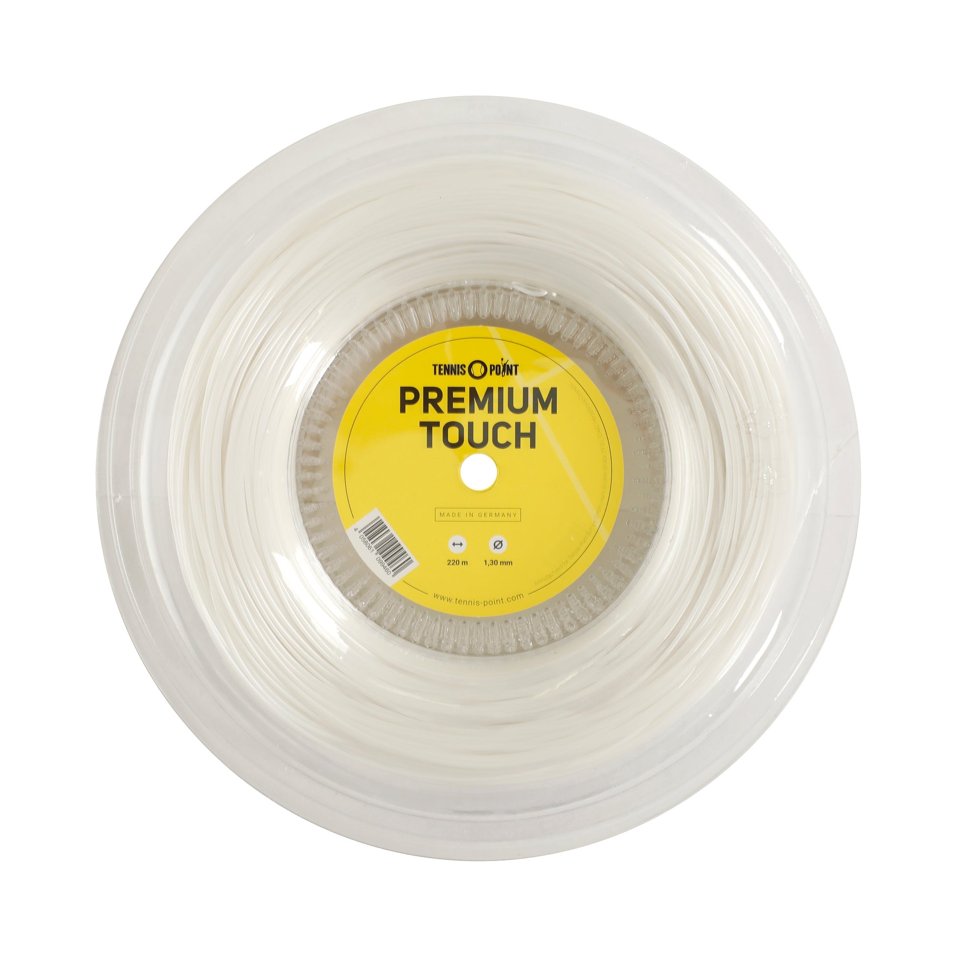 Tennis-Point Premium Touch Strenge,Rulle 220m-Hvid