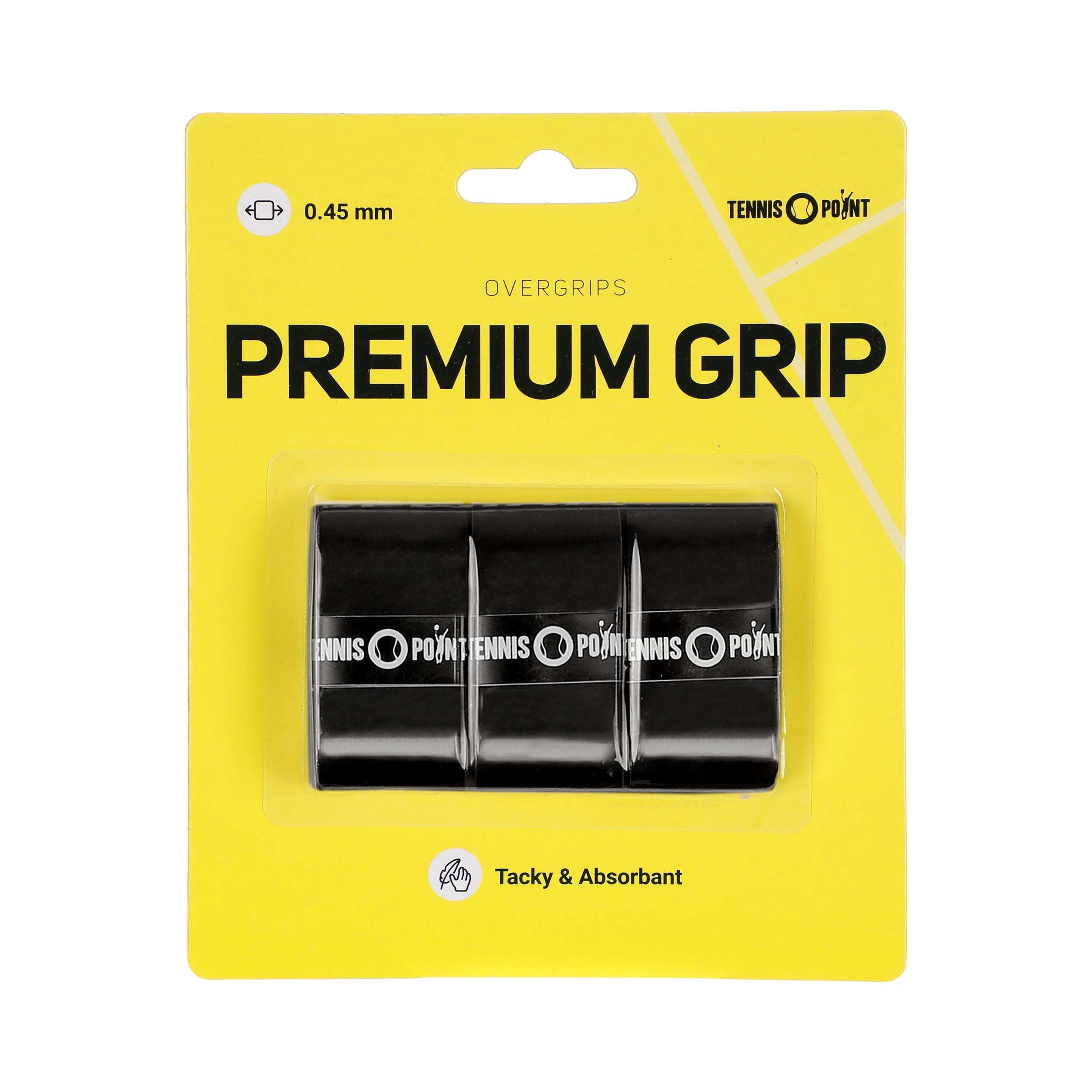 Tennis-Point Premium Grip Pakke Med 3-Sort